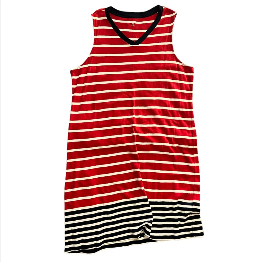 Striped sleeveless dress